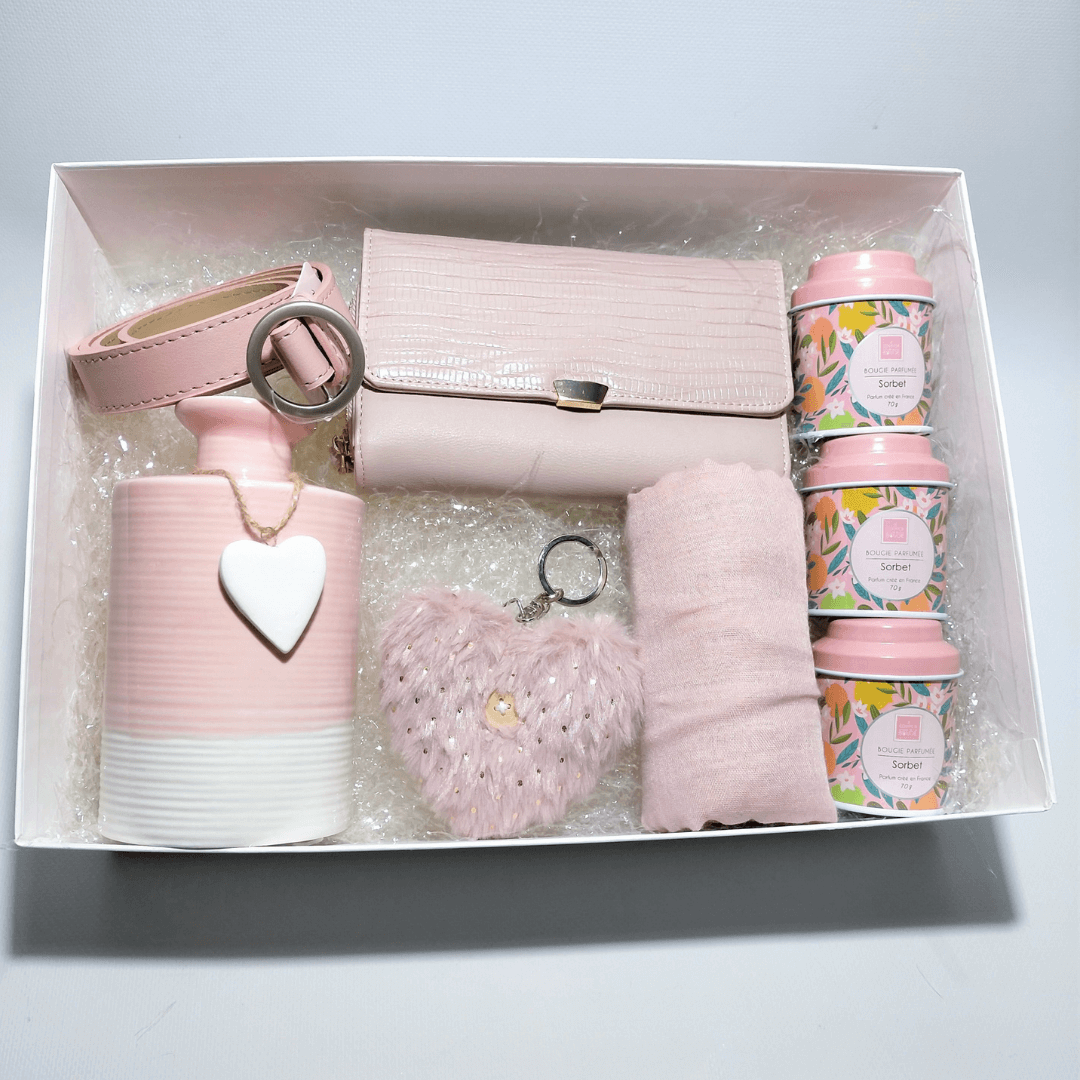 Puñado Mirar furtivamente Bisagra Pack de regalo pink heart | Surei Regalos